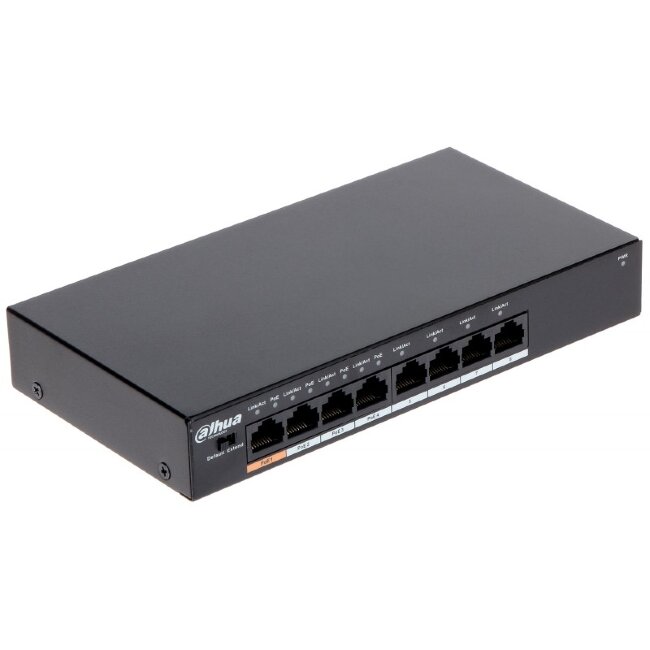 DAHUA DH-PFS3008-8ET-60 8-портовый неуправляемый коммутатор с РоЕ
