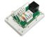 Розетка компьютерная RJ-45, настенная, 1 порт RJ-45 (8P8C) SINELLS SNL-88451