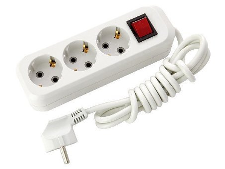 SVITTEX SV-011-5 удлинитель 3 розетки 5 метров заземление и выключатель