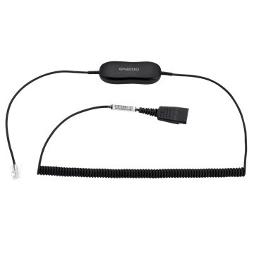 Jabra Cord GN1218 AC 2m (Attenuation) QD на RJ10, (88011-102) витой шнур